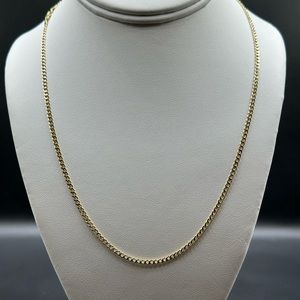 COPY - 10K Yellow Gold 2.5mm Curb Chain 20”
